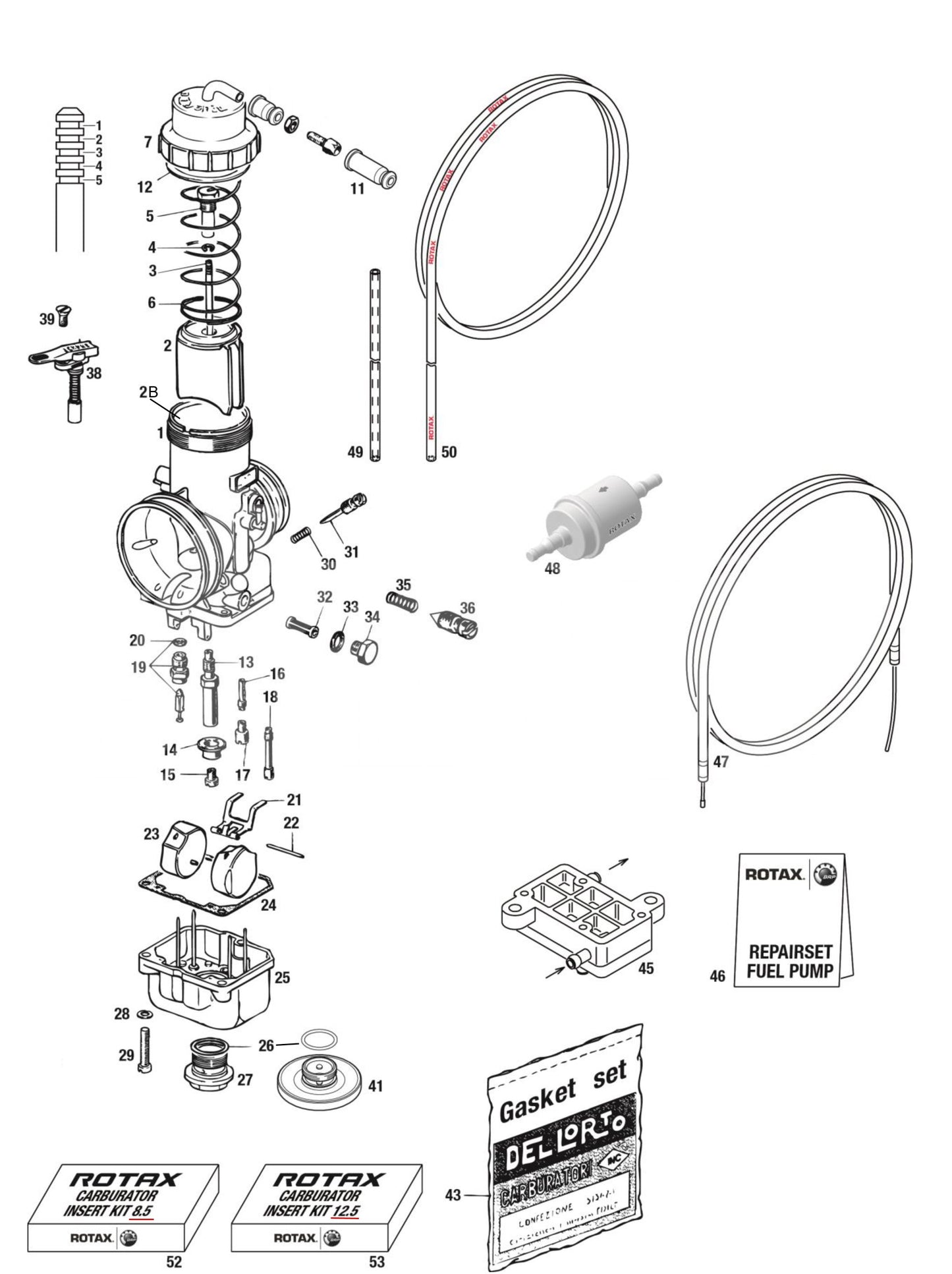 DIFFUSEUR DELL'ORTO VHSB 8.5
