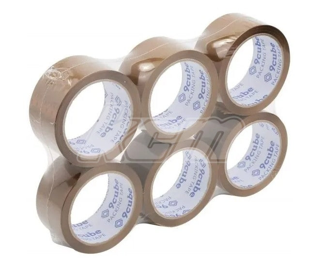 LOT DE 6 ROULEAUX ADHESIFS 50X100M