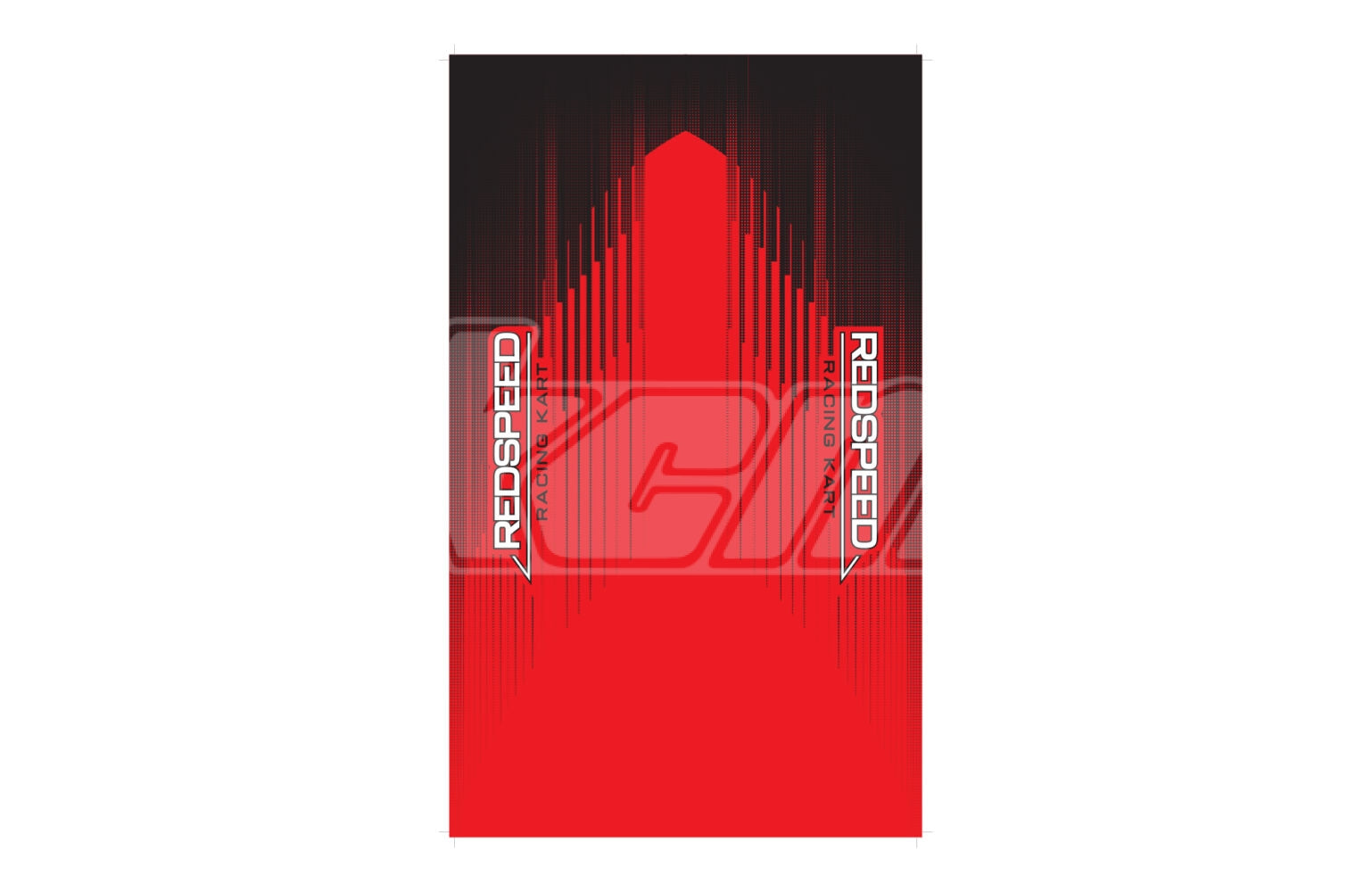 AUTOCOLLANT PLANCHER DE CHARIOT REDSPEED (410* )