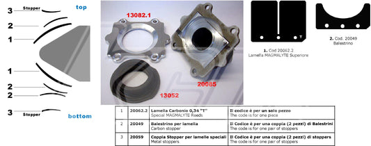 CONTRE CLAPET BLEU KZ10C