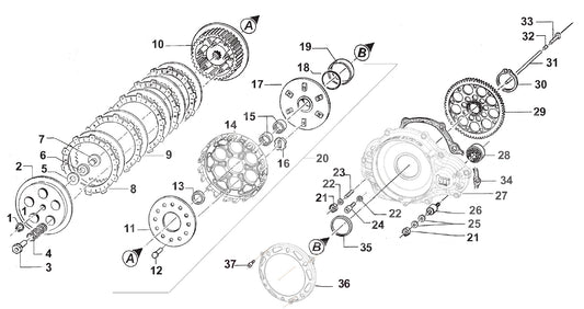 COURONNE D'EMBRAYAGE KZ10/B/C