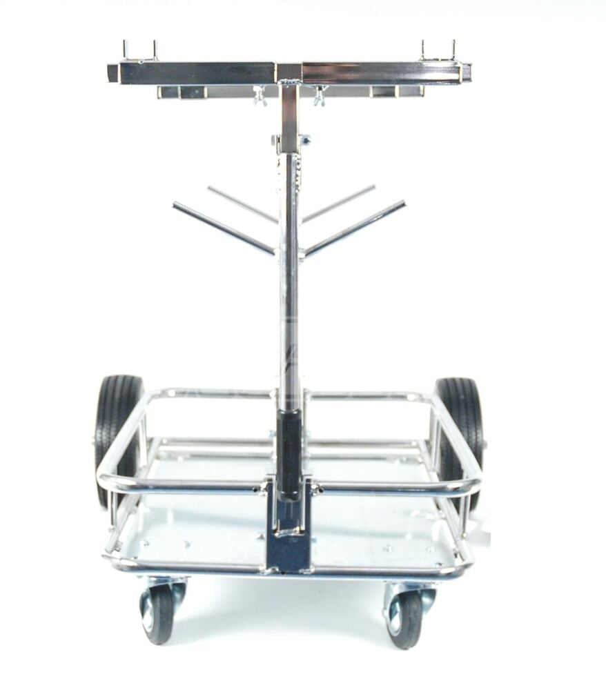 CHARIOT RACING CHROME AVEC SUPPORTS ROUES