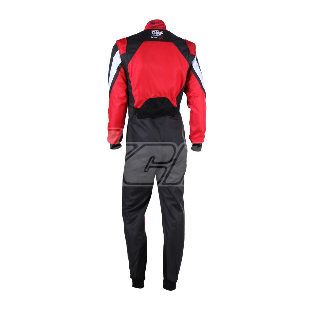 COMBINAISON OMP KS3X E/ROUGE HOMOLOGATION FIA 8877-2022