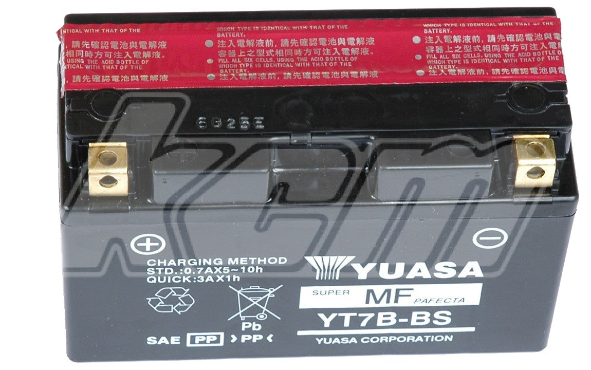 BATTERIE YUASA ACIDE SEPARE YT7B.BS