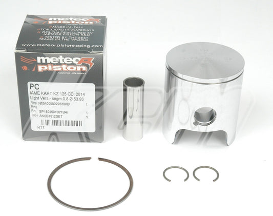 PISTON METEOR TETE PLATE LEGER + SEGMENT 0.8mm (TYPE SCREAMER)