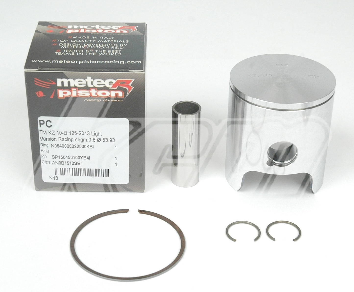 PISTON METEOR 4° LEGER + SEGMENT 0.8mm