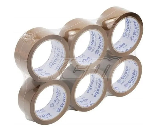 LOT DE 6 ROULEAUX ADHESIFS 50X100M