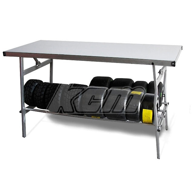 DESSERTE 150x60cm + RANGEMENT ROUES