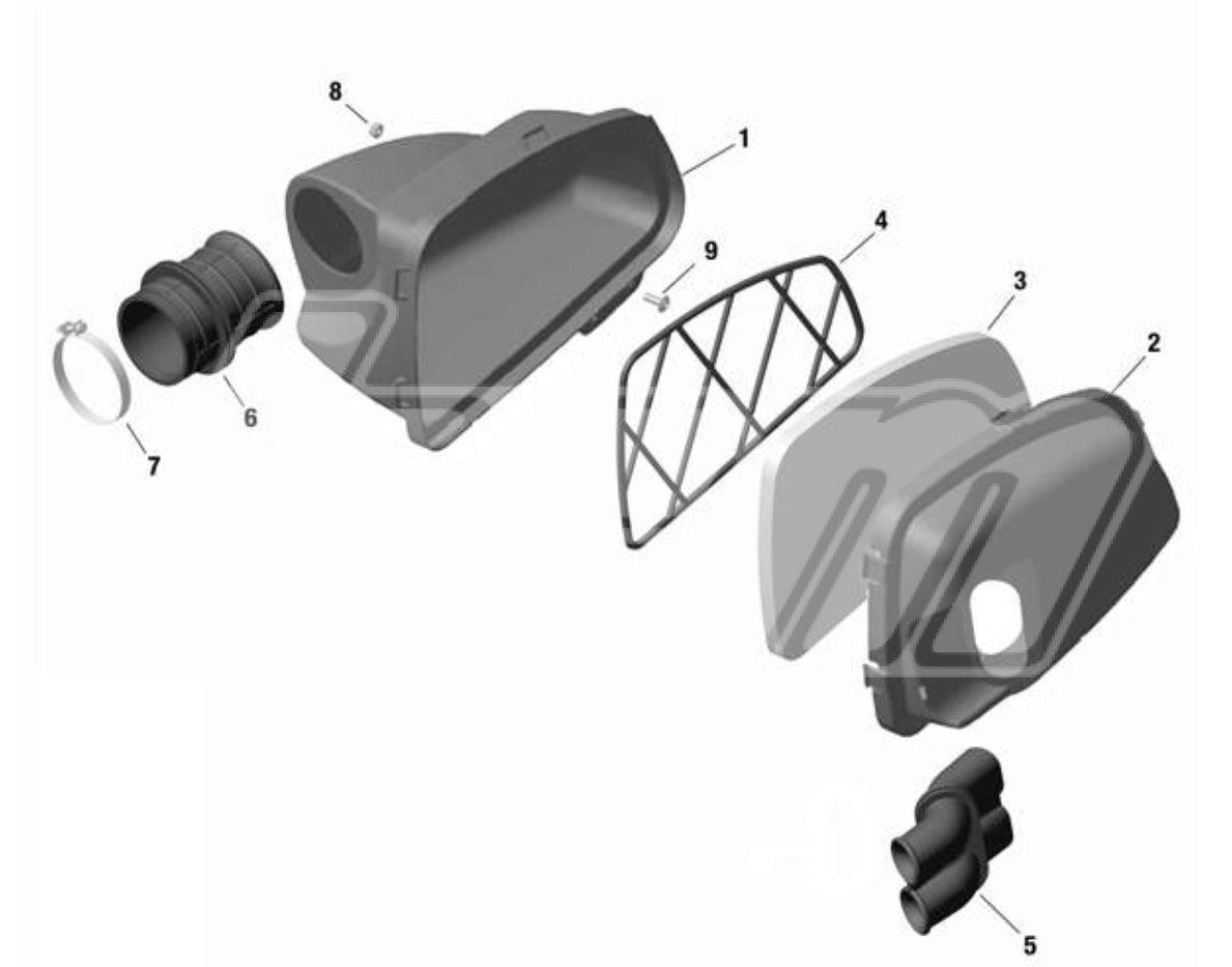 GRILLE SUPPORT FILTRE A AIR DD2 EVO