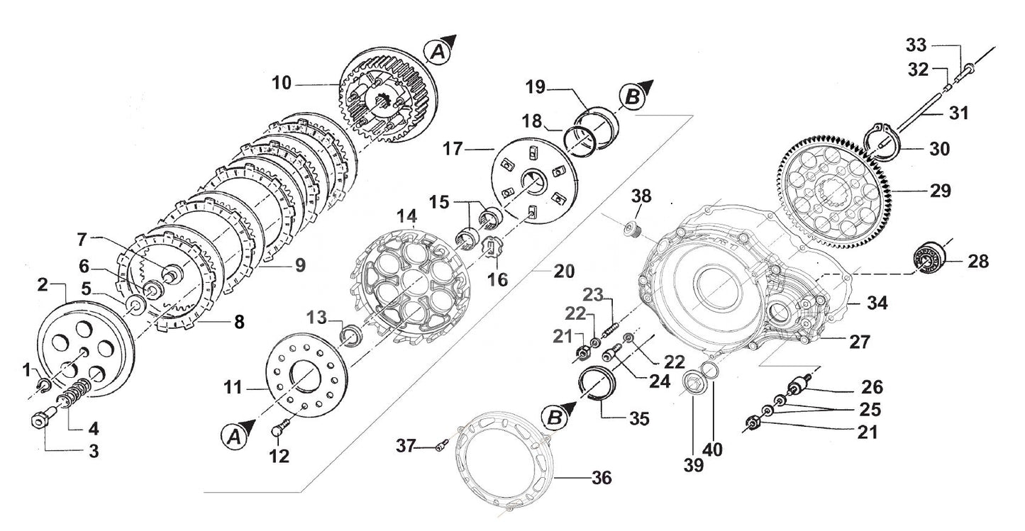 COURONNE D'EMBRAYAGE R1 71 DENTS