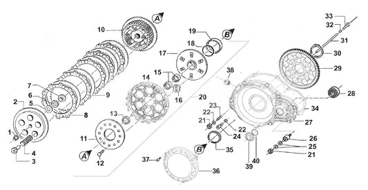 JOINT CARTER D'EMBRAYAGE TM R1