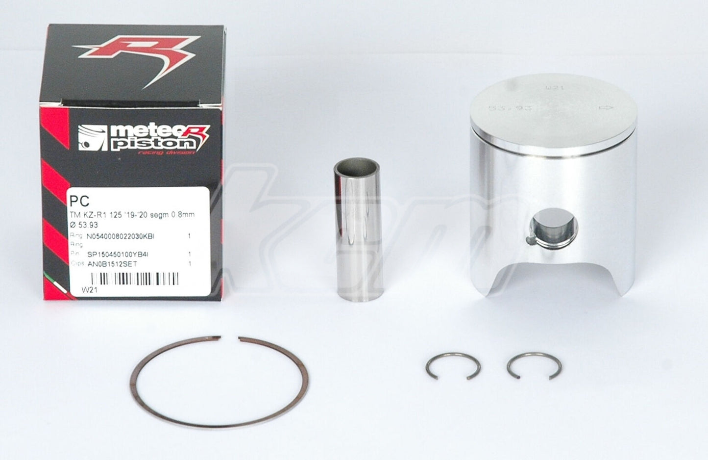 PISTON SEMI PLAT METEOR TYPE TM R1/R2 SEGMENT 0.8mm 125grs