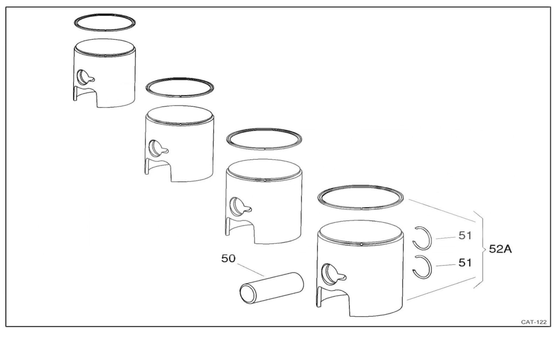 PISTON COMPLET VERT 54.05